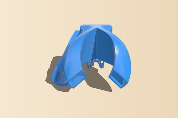 Fang (fan) Duct R2 for Tevo Tarantula Dual Extruder Stock | 3d print model