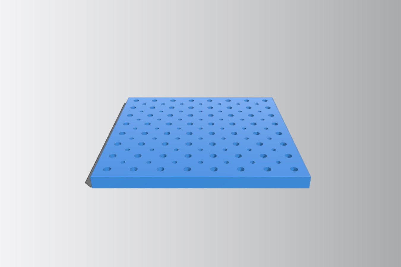 Breadboard with nuts inserts