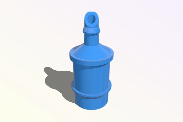 13 to 4mm irrigation pipe adapter | 3d print model