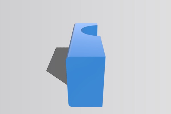 Simple Z-Axis Endstop holder V2 (OneUp_TwoUp) | 3d print model