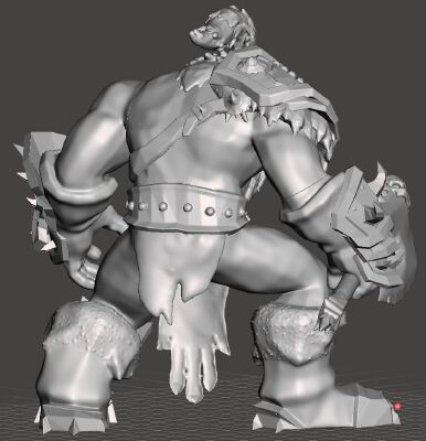 Grommash Hellscream refined & separated | 3d print model