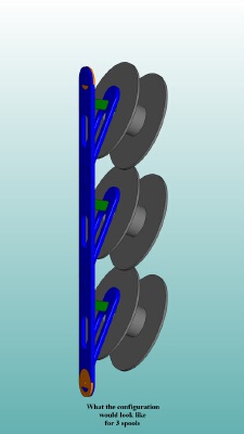 Quick Change Spool Holder | 3d print model