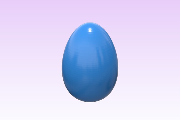 Happy easter 2017: Standing egg | 3d print model