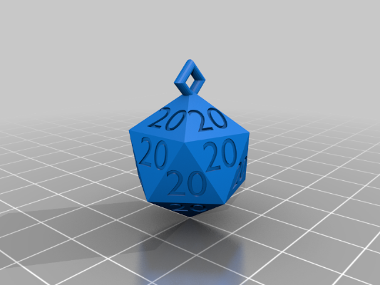 D20_Necklace_Charm | 3d print model