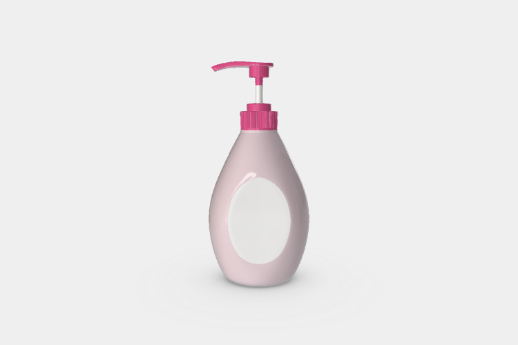 Pink Cleaning Product Bottle Mockup