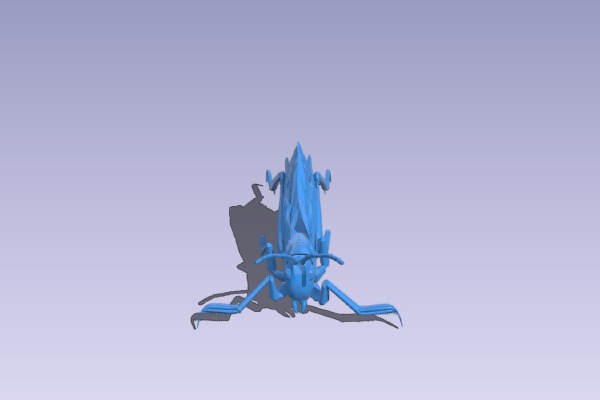 Giant Locust | 3d print model