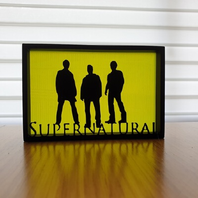 Supernatural Silhouette Art | 3d print model