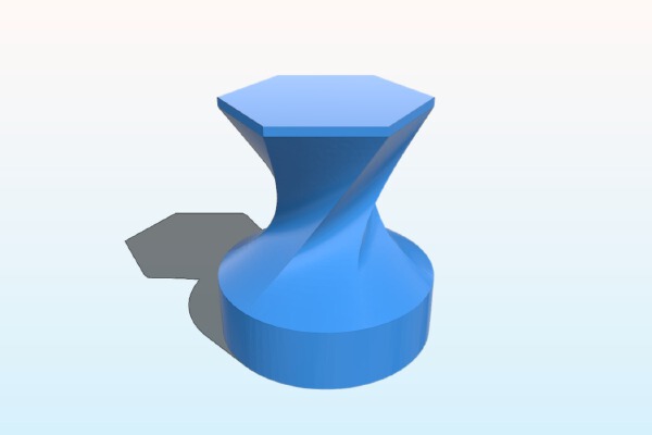 52mm Coffee Tamper with Hex Twist Handle | 3d print model