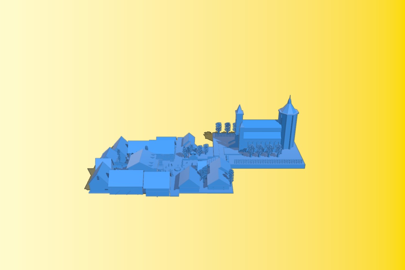 Hyrule Castle Town (Low Poly)