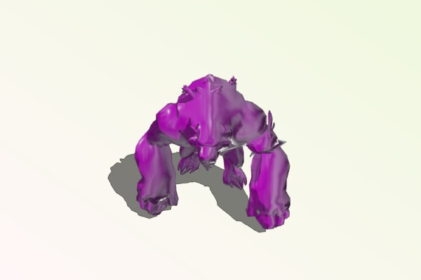 World of Warcraft - Legion Druid Artifact Challenge Bear form | 3d print model