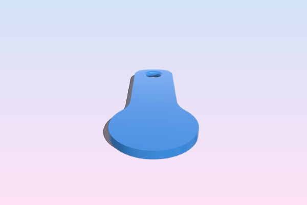 Jeton de caddie personnalisé | 3d print model