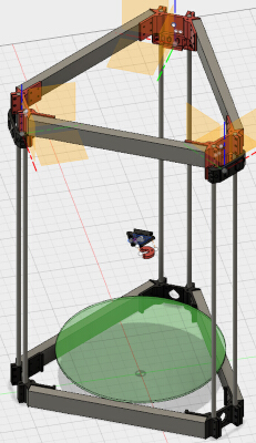 Gemstock Delta Printer (Rosstock Mini - Mini Kossel combination) | 3d print model