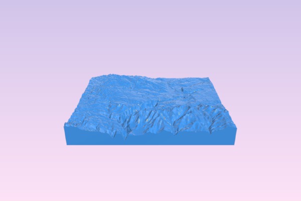Yellowstone Falls | 3d print model