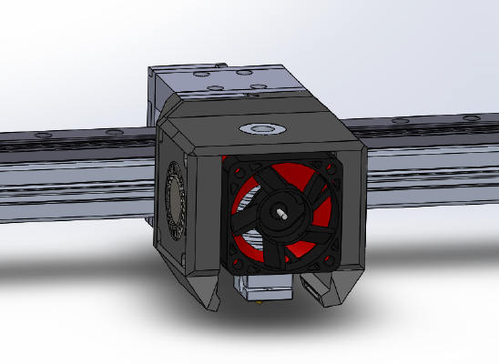 Basic Printhead with BLTouch for BLV Mgn Cube | 3d print model
