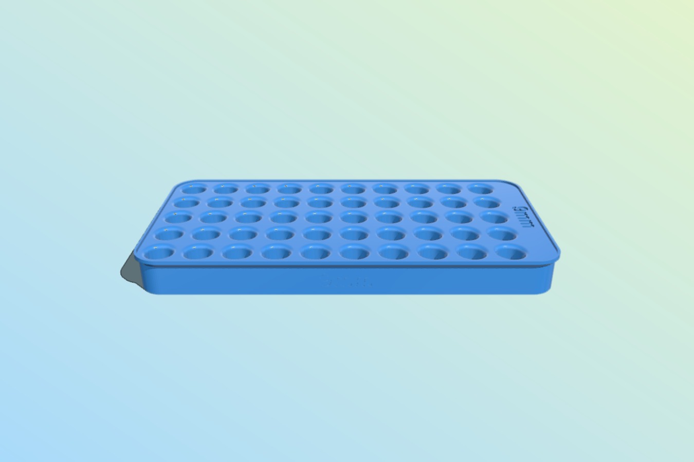 9mm tray - deeper holes