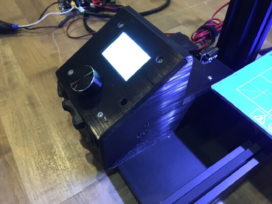 Ender 2 Control Box with SD converter and light switch | 3d print model