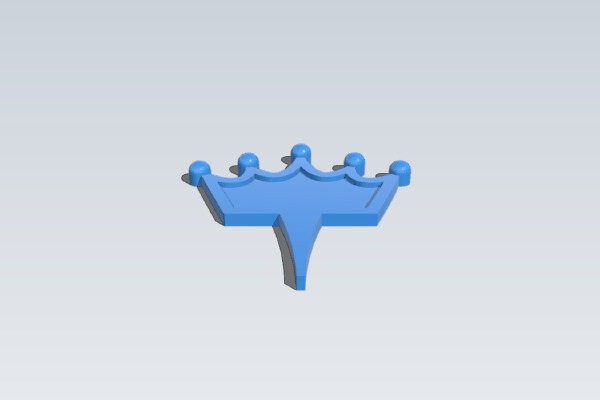 Crown Birthday Cake Decoration | 3d print model