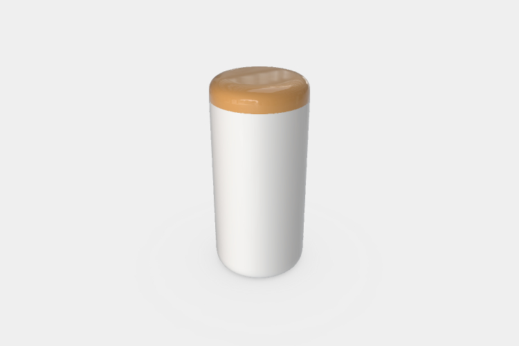 Cylinder shape Tall Plastic Bottle Jar Mockup