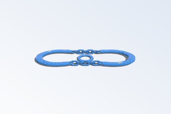 Chained Horseshoe Puzzle Remixed for FDM Printers | 3d print model