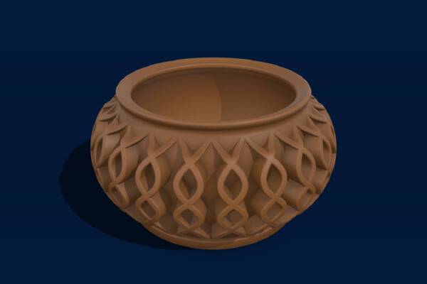 3d printed planter with STL files | 3d print model