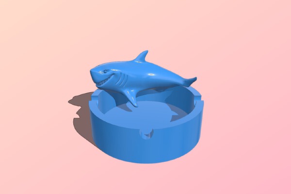 Shark ashtray | 3d print model