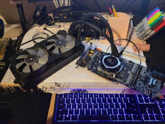 GPU AIO shroud and 120mm mount | 3d print model