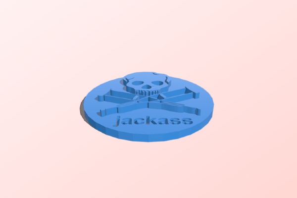 Jackass Logo | 3d print model