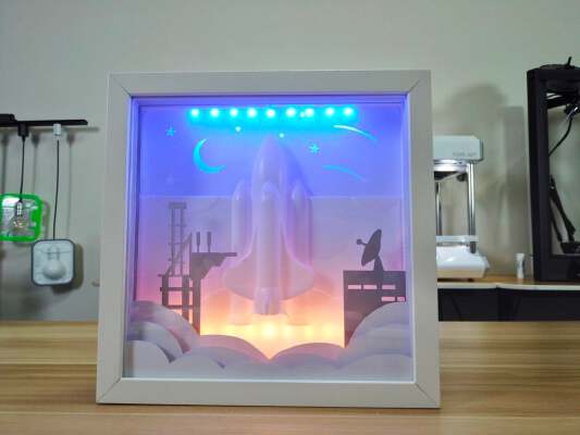 3D space dream light frame | 3d print model