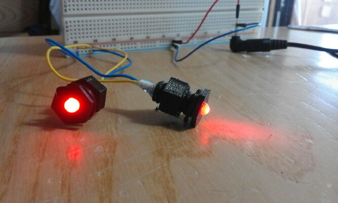 5mm LED holder - Screw | 3d print model