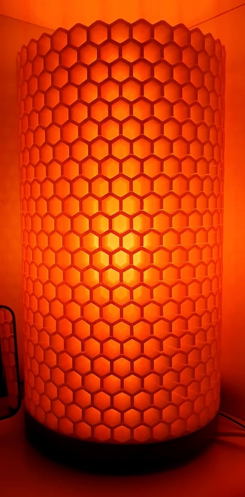 HoneyComb Lamp Shade remix for ikea nightlight fitting