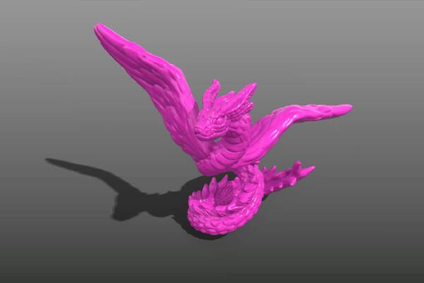 Winged Snake | 3d print model