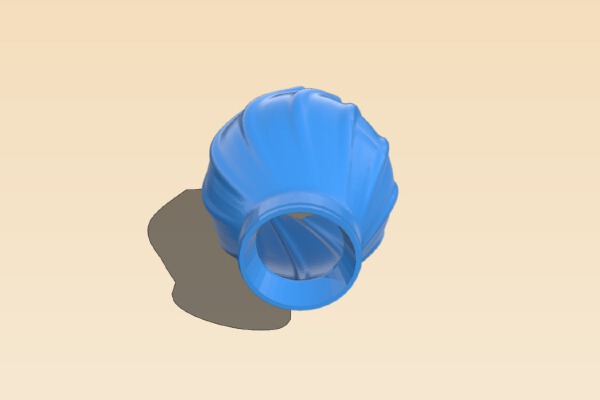 Wavy Twist Pendant Light Shade | 3d print model