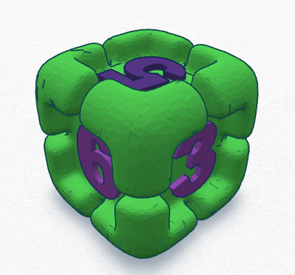 'Armored' D6 remix | 3d print model