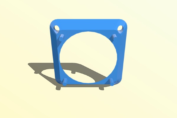 40mm to 50mm Fan Duct Adapter | 3d print model