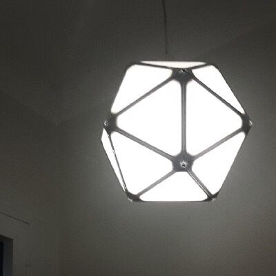 Icosahedron lamp shade | 3d print model