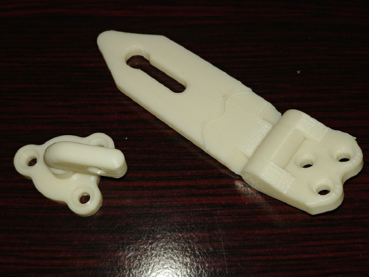 Padlockable Hasp and Staple - PiP | 3d print model