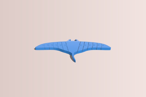 Flexi Articulated Manta Ray | 3d print model