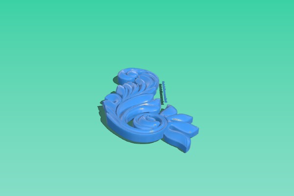 Pattern in the corner | 3d print model