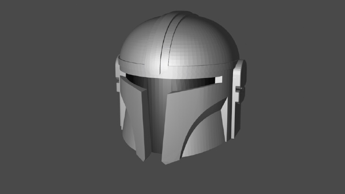 Brick-like Mando Helmet with More Tolerance | 3d print model