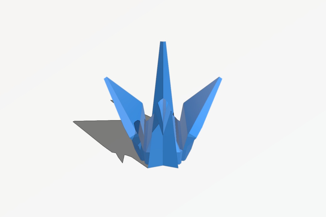 Origami-Inspired Crane