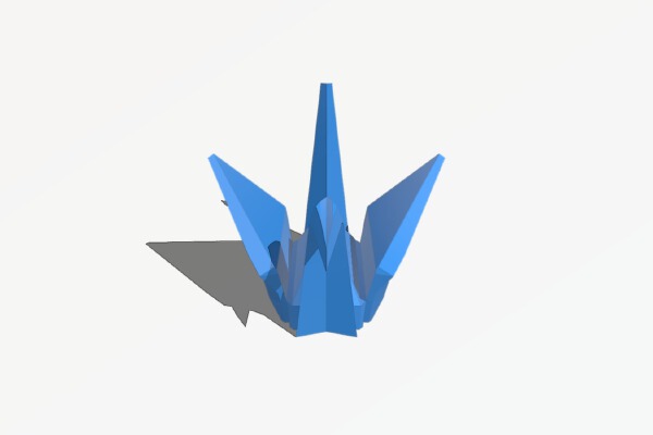 Origami-Inspired Crane | 3d print model