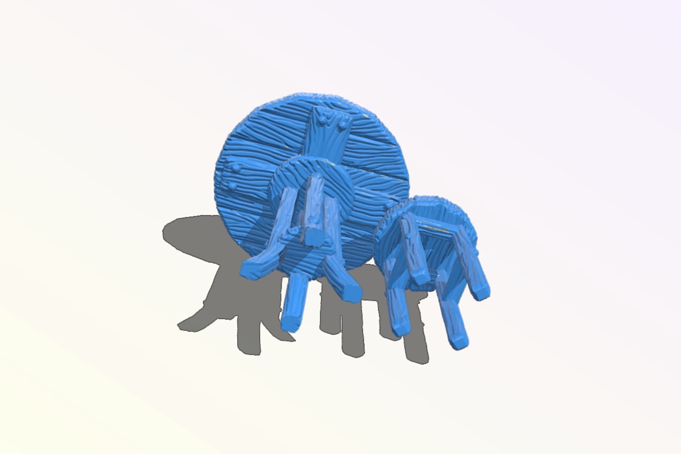 Round table and stool