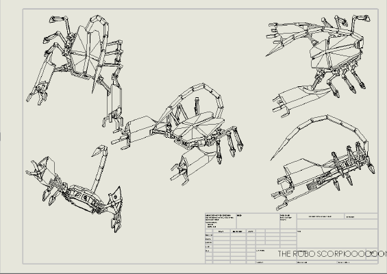 Robot Scorpion | 3d print model