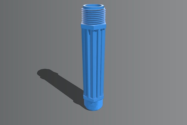 Sprinkler Riser, 1_2" | 3d print model