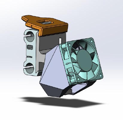 Stage 1: Anet A8 E3D V6 mount | 3d print model