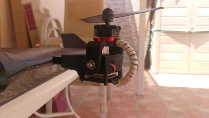 VTOL Tilt Rotor Mount for 9G Servos | 3d print model