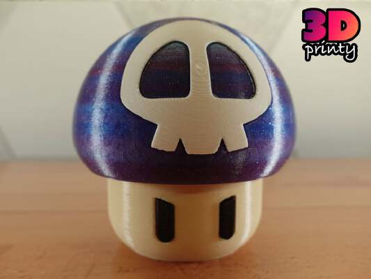 Simple Twist Open Poison Mushroom | 3d print model