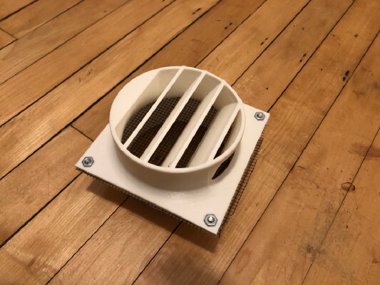 The Antminer intake and exhaust kit - 4 inch ducts | 3d print model
