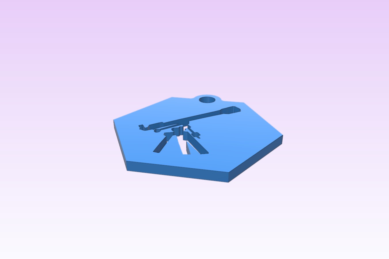 Refractor Telescope Keychain