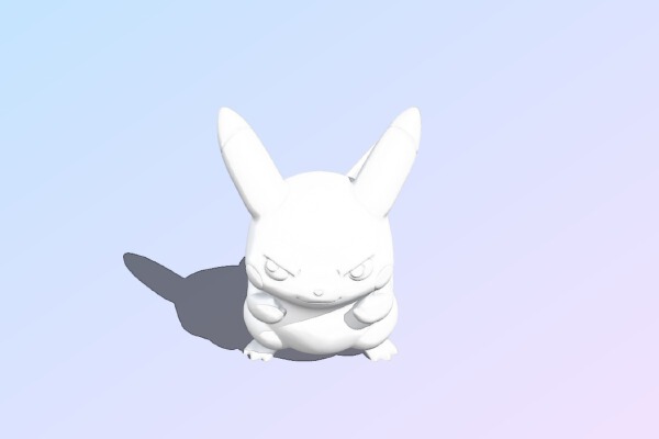 Retro Pikachu - Pokémon Yellow Version Artwork | 3d print model